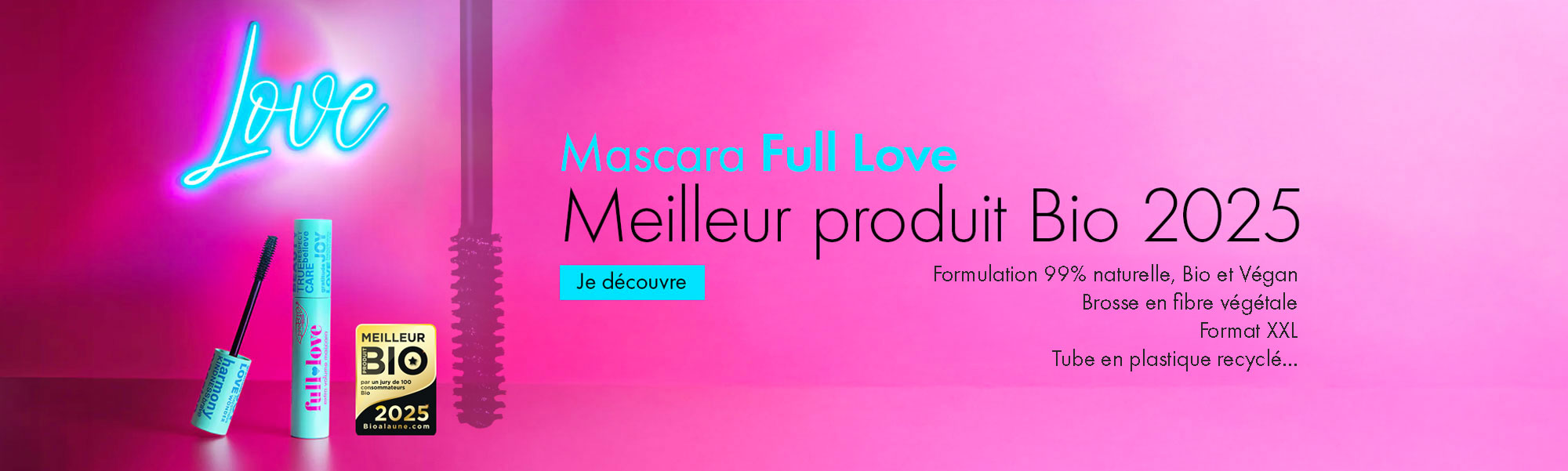 Mascara Full Love élu meilleur produit Bio 2025