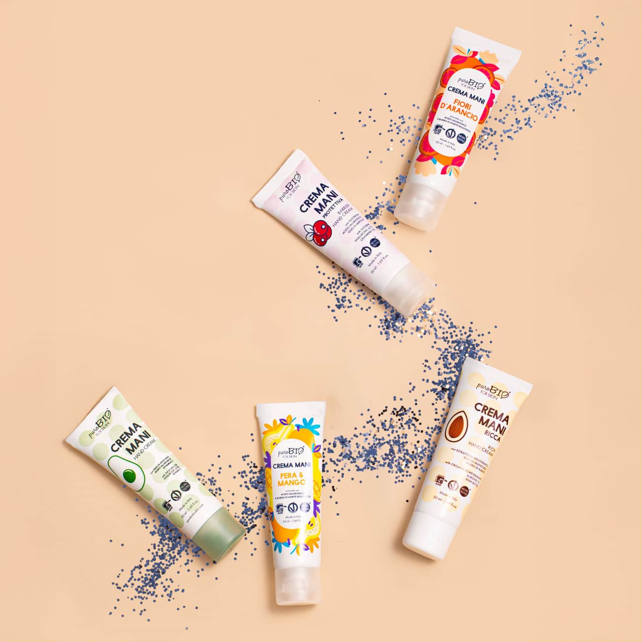 Découvrez notre collection de crèmes mains bio puroBIO, spécialement formulées pour nourrir, protéger et hydrater vos mains tout en respectant la peau et l’environnement